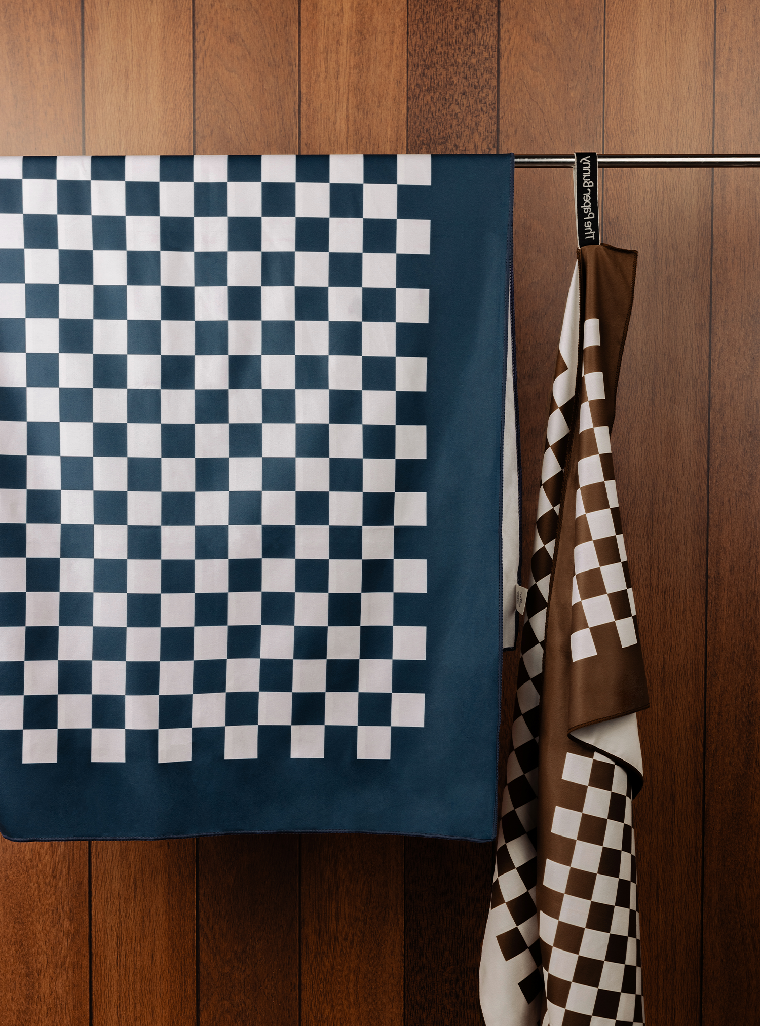 Travel Towel (Checkered Navy) - Image 2